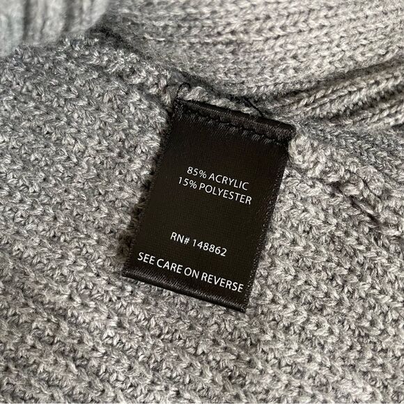 Torrid Vneck Ribbed Tunic Sweater Grey Side Zip 1 1X - Picture 6 of 10